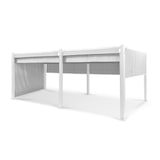 thumbnail of Pantheon Cortina Pavillon mit Dach 3x6m 4 Seitenteile Weiß / Taubengrau