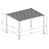 thumbnail of Lamellenpergola DELUXE 3x4m Holzoptik