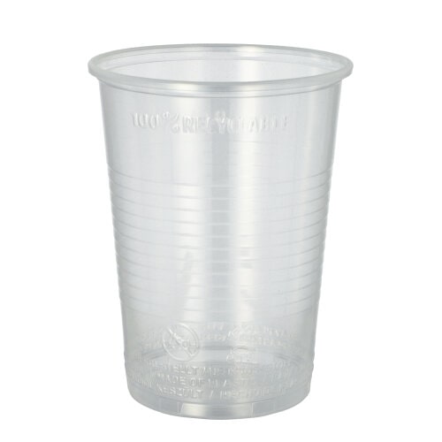 Pro Pac 50 Trinkbecher, PP 0,4 l Ø 9,5 cm · 12,2 cm transparent mit Schaumrand (95085, 50 Stück)