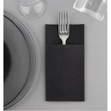 thumbnail of MONOUSO - Guardanapos Canguru Airlaid 40x40cm Preto (480 Uds)