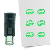 thumbnail of CombiCraft Selbstfärbender Stempel 'Brötchen' in der Farbe Grün, Ø10mm