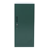 thumbnail of Taquilla HWC-P63, caja fuerte Armario taquilla Puerta del armario Barra de colgar, 90x38x45cm acero ~ verde