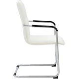 thumbnail of Set di 2 sedie cantilever Seattle in similpelle bianco