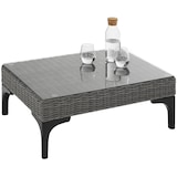 thumbnail of tectake Conjunto de rattan com armação de alumínio CONSTANZA  Cinzento
