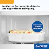 thumbnail of Exquisit Mikrowelle 20L, 700 Watt, 24,5cm Drehteller, 5 Leistungsstufen, Timer, Auftaufunktion, 2 Drehregler, MW850-070 grau