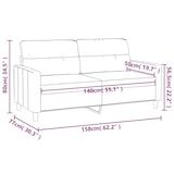 thumbnail of vidaXL 2-Sitzer-Sofa Dunkelgrau 140 cm Stoff