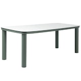thumbnail of Table de jardin structure en aluminium 8 personnes L213x90cm vert
