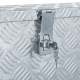 thumbnail of DELUKE® Aluminiumbox mit Deckel - Abschließbar Alubox Deichselbox Alu Anhängerbox Werkzeugkiste Metall Transportbox Metallkiste, 80,5x22x22cm Silber