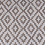 thumbnail of Alfombra de jardín rectangular 120x180 cm, Color blanco y taupe, Exterior e interior