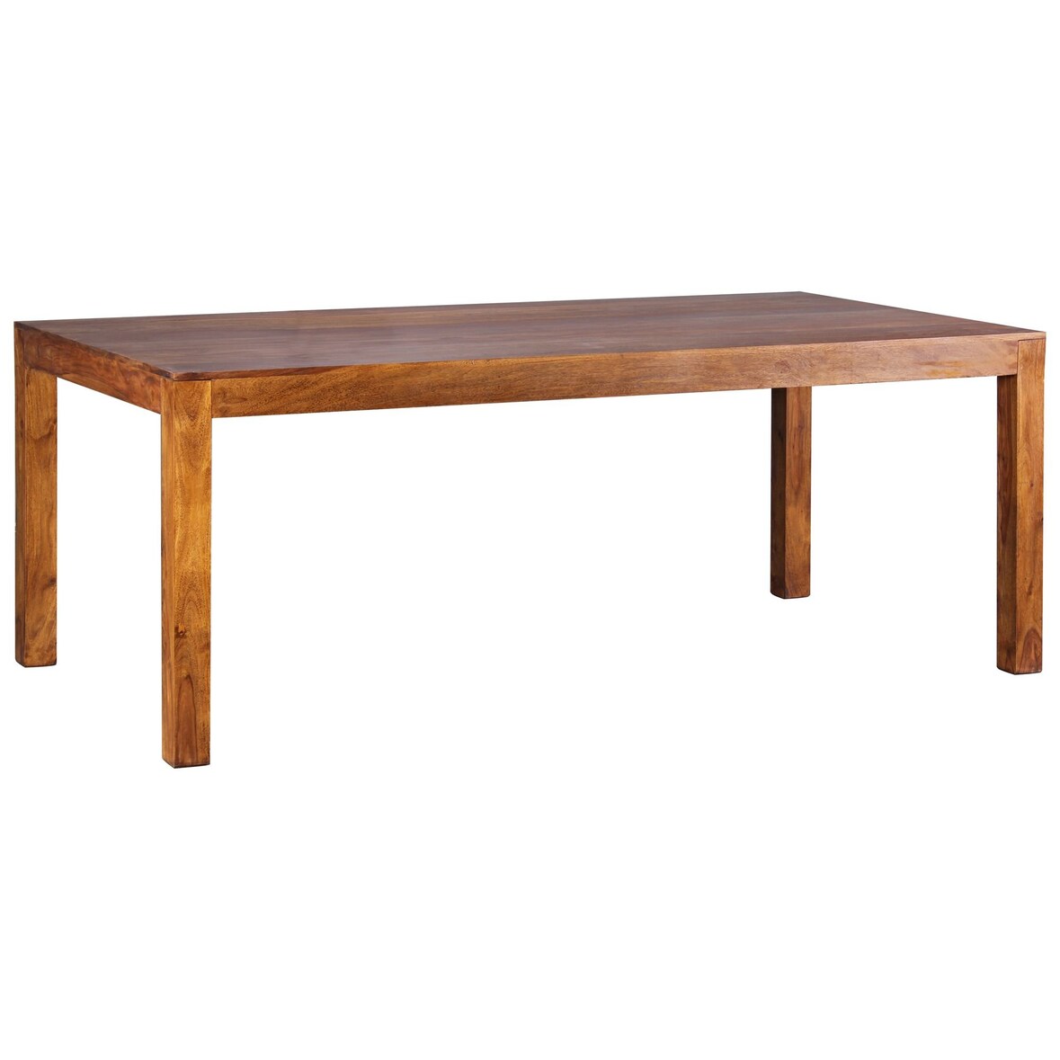 Esstisch Massivholz 200x100 cm | Sheesham Holztisch Rechteckig | Dunkelbraun | Handarbeit | NAKO Kollektion | Kadima Design