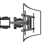 thumbnail of KIMEX - Suporte de parede de canto ajustável para ecrãs de TV de 37"-75"