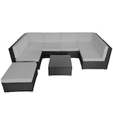 thumbnail of tectake Conjunto de muebles de ratán VENECIA  negro/gris - 404297