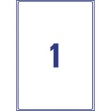 thumbnail of Versand-Etiketten 199,6x289,1 mm 25 Blatt/25 Etiketten weiß