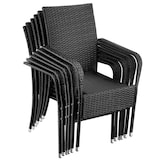 thumbnail of tectake Chaise en résine tressée GIRONA avec une capacité de charge de 120 kg - Lot de 6 - 405846