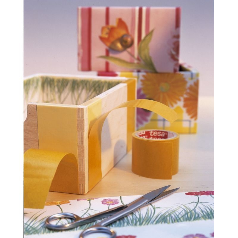 Fita adesiva tesa para trabalhos manuais, fita adesiva de dupla face, 38 mm x 2,75 m