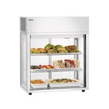 thumbnail of Set mit 5 glatten Präsentationsschalen (B)190 x (T)300 mm, aus weißem Melamin, hitzebeständig