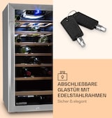 thumbnail of Klarstein Vinamour 26 Uno Weinkühlschrank 26 Flaschen 88 Liter Edelstahl LED Edelstahl