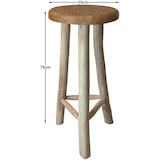 thumbnail of Barhocker Teak Stuhl Bistrohocker Hocker Rustikal Teakholz Hocker Natur 302770