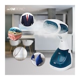 thumbnail of Clatronic DB 3717 Plancha Vapor Vertical, Salida Vapor Continuo 20gr min, Vapor en 00seg, 200ml, Desinfecta 1100W Blanco/azul