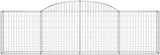 thumbnail of vidaXL Gabione mit Hochbogen 300x30x80/100 cm Verzinktes Eisen