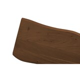 thumbnail of SAM® Sitzbank Baumkante 200 cm nussbaum massiv Akazie schwarz