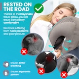 thumbnail of Dayshake Aufblasbares Reisekissen – Multifunktionales Nackenkissen – Inkl. Handpumpe und Aufbewahrungstasche – Für Flugzeug, Zug und Auto