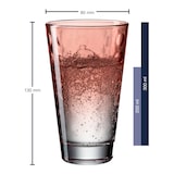 thumbnail of Leonardo Trinkglas Optic rot 300 ml