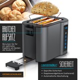 thumbnail of Arendo Toaster Kurzschlitz, Brötchenaufsatz, Wärmeisoliertes Gehäuse, Display, Touch
