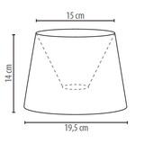 thumbnail of Kleiner Lampenschirm Tischleuchte Stoff Weiß E14