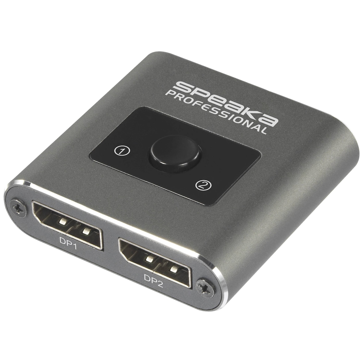 SpeaKa Professional SP-BDS-250 2 Port DisplayPort-Switch UHD 8K @ 60 Hz, UHD 4K @ 120 Hz SP-10468588