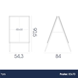 thumbnail of Danieli – Cavalletto Pubblicitario per Esterno bifacciali – Supporti Porta Cartelloni e Porta Poster in Alluminio con 2 Cornici a Scatto 50x70 cm