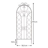 thumbnail of DanDiBo Rankhilfe für Kletterpflanzen Metall XXL H-150 cm B-50 cm mit Dekor 96017 Rankgitter Kletterhilfe