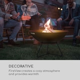 thumbnail of Orbit 3-in-1 Stahl-Feuerschale Grill Gartentisch Ø 60 cm Schwarz