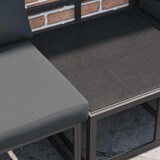thumbnail of vidaXL Gartensofa-set mit Kissen 7 pcs Schwarz Aluminium