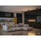 thumbnail of Lareira a bioetanol Sololed Frame 1800, de parede, com vidro incluso, 3 queimadores de 1 litro - Preto fosco