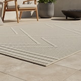 thumbnail of Küchenteppich Bohemian Robust Waschbar Strapazierfähig Terrasse Garten Beige 200x290 cm OEKO-TEX Gekettelt – CORTINA von Kadima Design