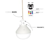 thumbnail of Lumisky Luminária pendente sem fio HAVANA RGB D75CM Algas marinhas Bege