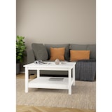 thumbnail of WellHome - Couchtisch mit 2 Fächern in der Farbe Weiß 81 x 81 x 45 cm - Guadalquivir