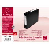 thumbnail of Exacompta 59631E 10x Archivbox mit Druckknopf aus PP 700µ, Rücken 60mm, blickdicht, 25x33cm für DIN A4 - Schwarz