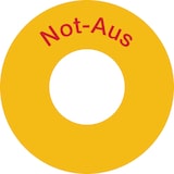 thumbnail of Not-Aus-Schalter Kennzeichnung (rot) - 74 mm Folie selbstklebend
