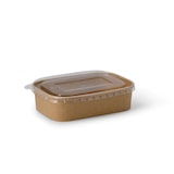 thumbnail of greenbox - Kartonschale / Salatschale 500 ml, 17,5 x 12,5 x 4 cm, braun, rechteckig, 50 St.