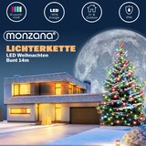 thumbnail of Monzana Lichterkette 700 LED mehrfarbig bunt Fernbedienung Innen Außen Weihnachtsbaum Weihnachten Deko Weihnachtsdeko