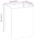 thumbnail of vidaXL Gartenblumentopf Silber Verzinkter Stahl