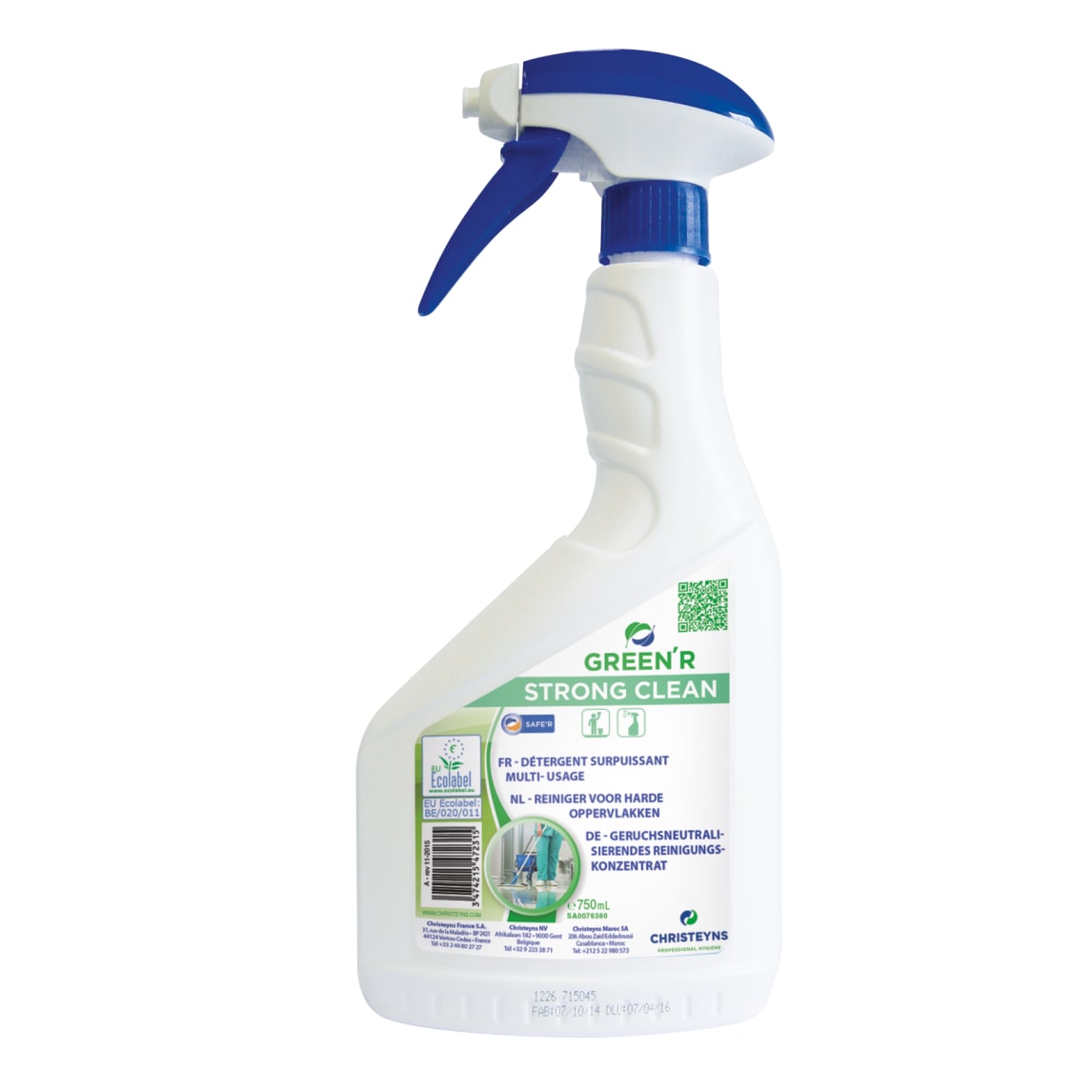 Détergeant surpuissant multi-usages Green'R strong clean 5L
