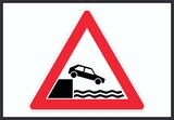 thumbnail of Achtung Ufer Symbol Schild A1 (594x841mm)