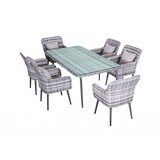 thumbnail of Garten Essgruppe Lounge Essgruppe Aluminium Terrasse Balkon Veranda Quito in grau Jet-Line