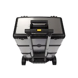 thumbnail of Carro de herramientas 3-en-1, acero inoxidable, mango telescópico, ruedas grandes, 3 compartimentos desmontables, 570x354x830mm.