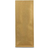 thumbnail of 1000x Flachbodenbeutel Kraftpapier braun mit Aromaschutzventil 95x185x60mm