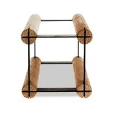 thumbnail of Modulares Weinregal VINOTECA MOD METAL | HxBxT 12,5x12,5x24,5cm | 1x1 Flasche | Massives Kiefernholz | Braun geölt