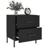 thumbnail of Tables de chevet 2 pcs noir 40x35x47,5 cm bois d’ingénierie – Modèle Approche